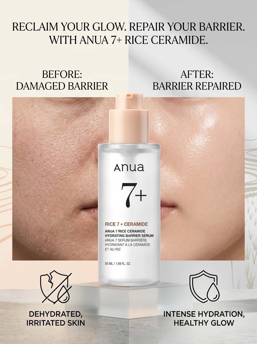 Anua 7 Rice Ceramide Hydrating Barrier Serum - 50Ml