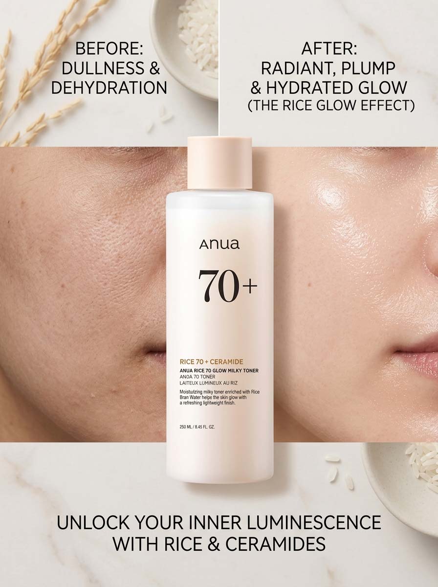 Anua Rice 70 Glow Milky Toner 250Ml