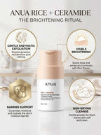 Anua Rice Enzyme Brightening Cleansing Powder - 40g