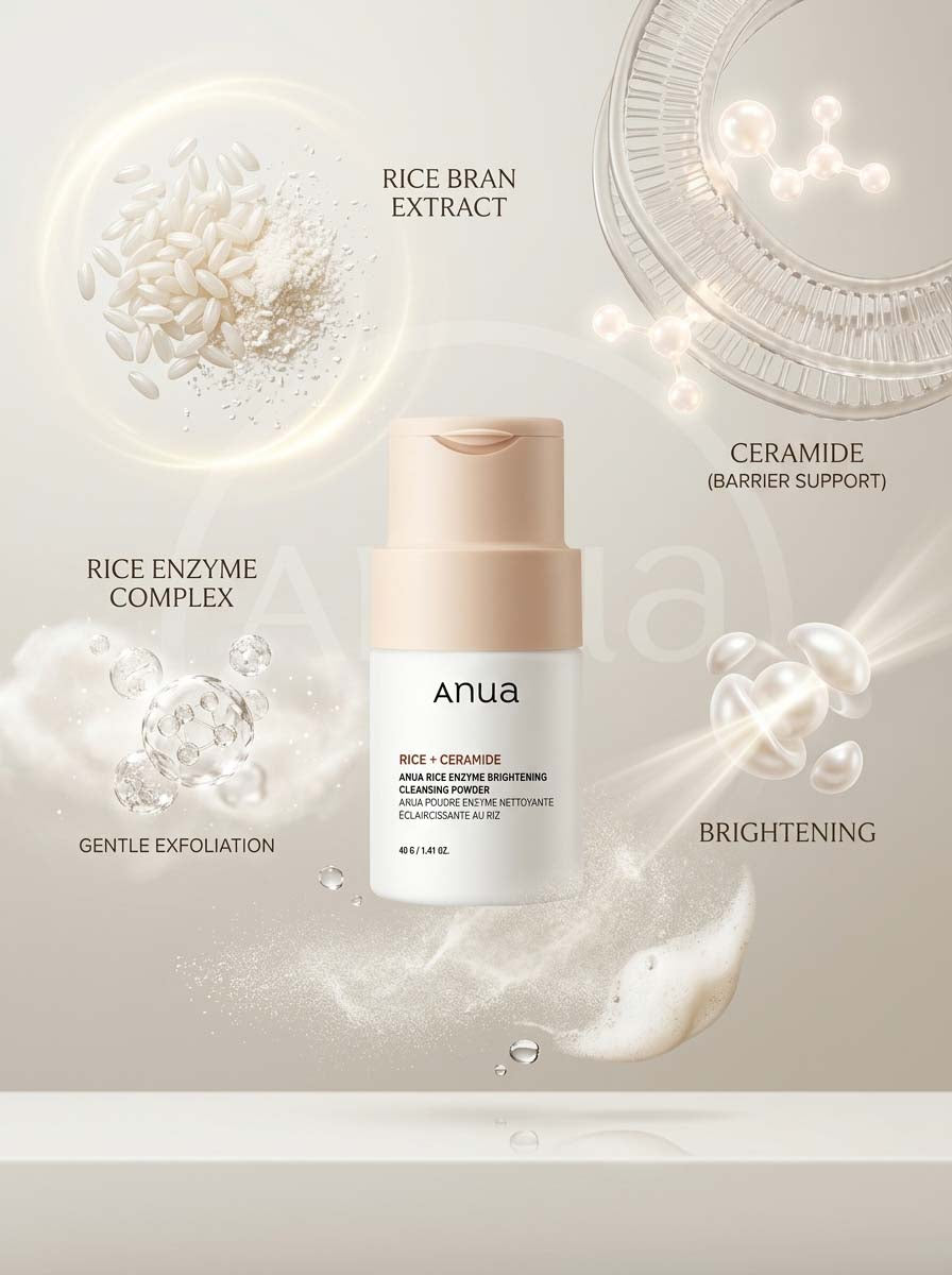 Anua Rice Enzyme Brightening Cleansing Powder - 40g