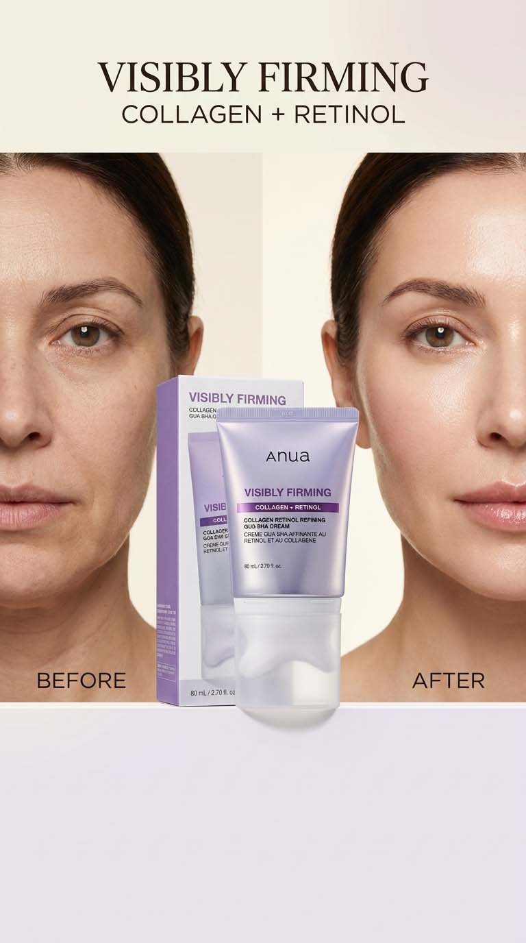 Anua Visibly Firming Collagen Retinol Refining Gua Sha Cream 80ml
