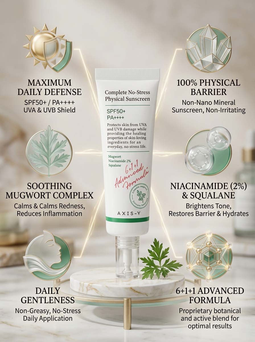 Axis-Y Complete No Stress Physical Sunscreen Spf 50+++ 50ML