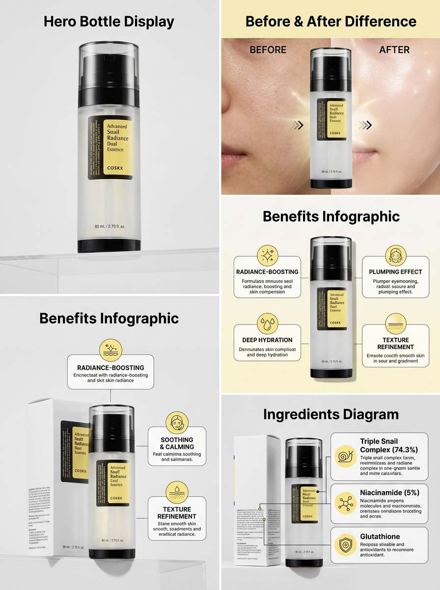COSRX - Advanced Snail Radiance Dual Essence/80ml