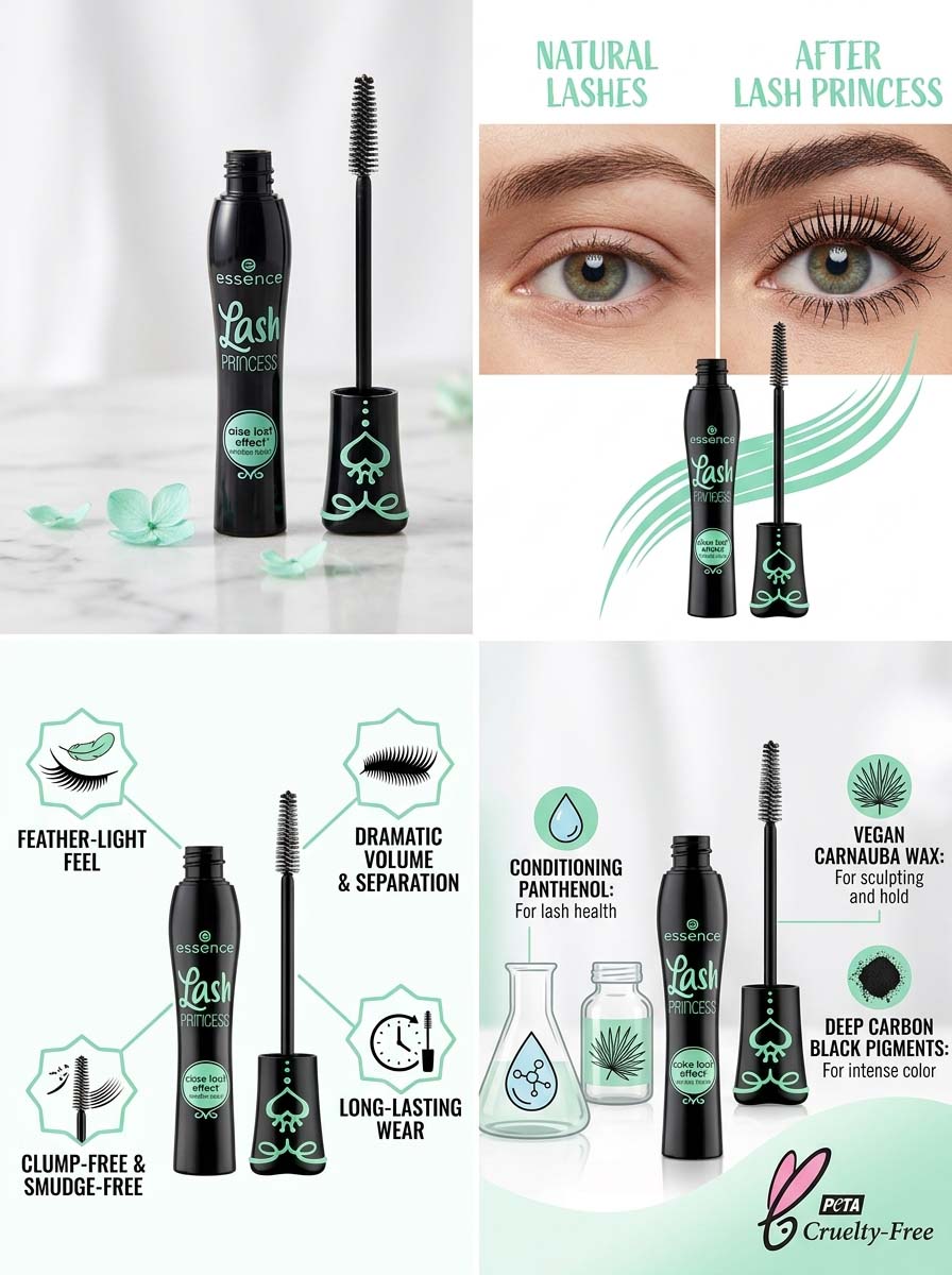 Essence Lash Princess False Lash Effect Mascara Green