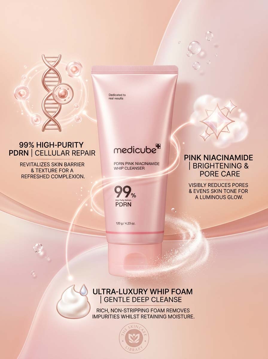 Medicube - PDRN Pink Niacinamide Whip Cleanser 120g