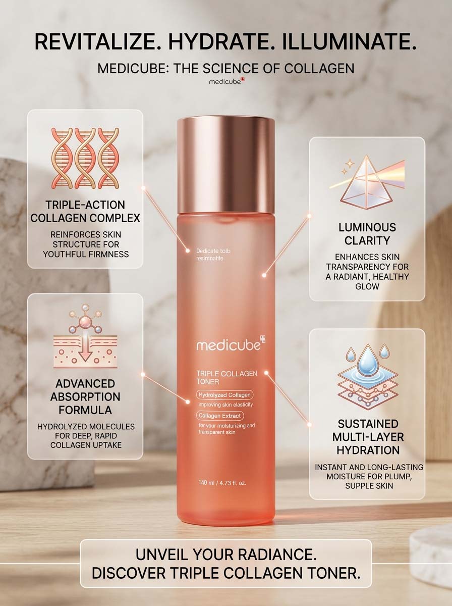 Medicube - Triple Collagen Toner 140ml