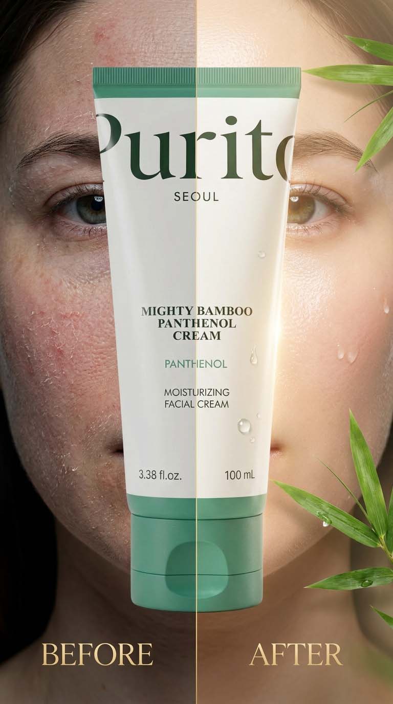 Purito Seoul Mighty Bamboo Panthenol Moisturizing Cream