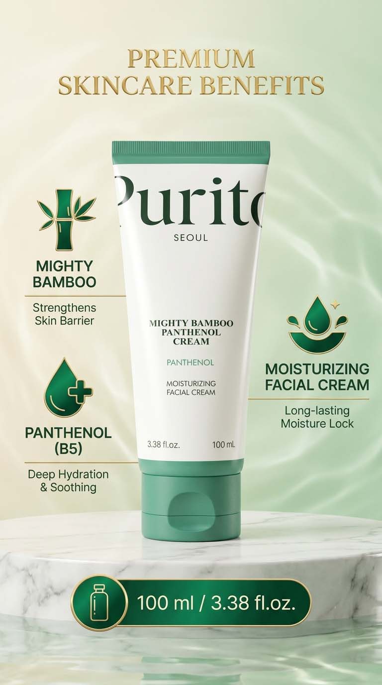 Purito Seoul Mighty Bamboo Panthenol Moisturizing Cream