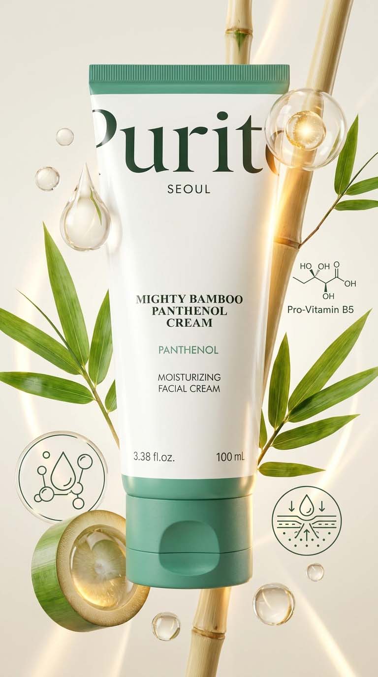 Purito Seoul Mighty Bamboo Panthenol Moisturizing Cream