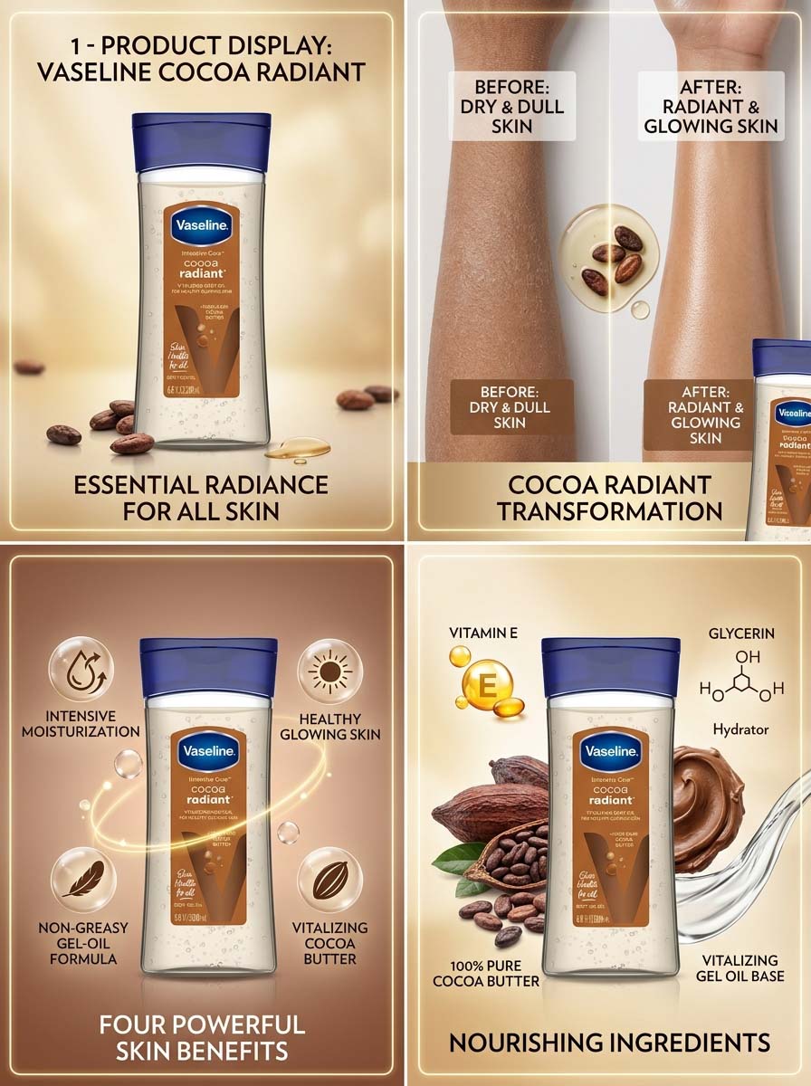 Vaseline - Intensive Care™ Cocoa Radiant body Oil - 200ml